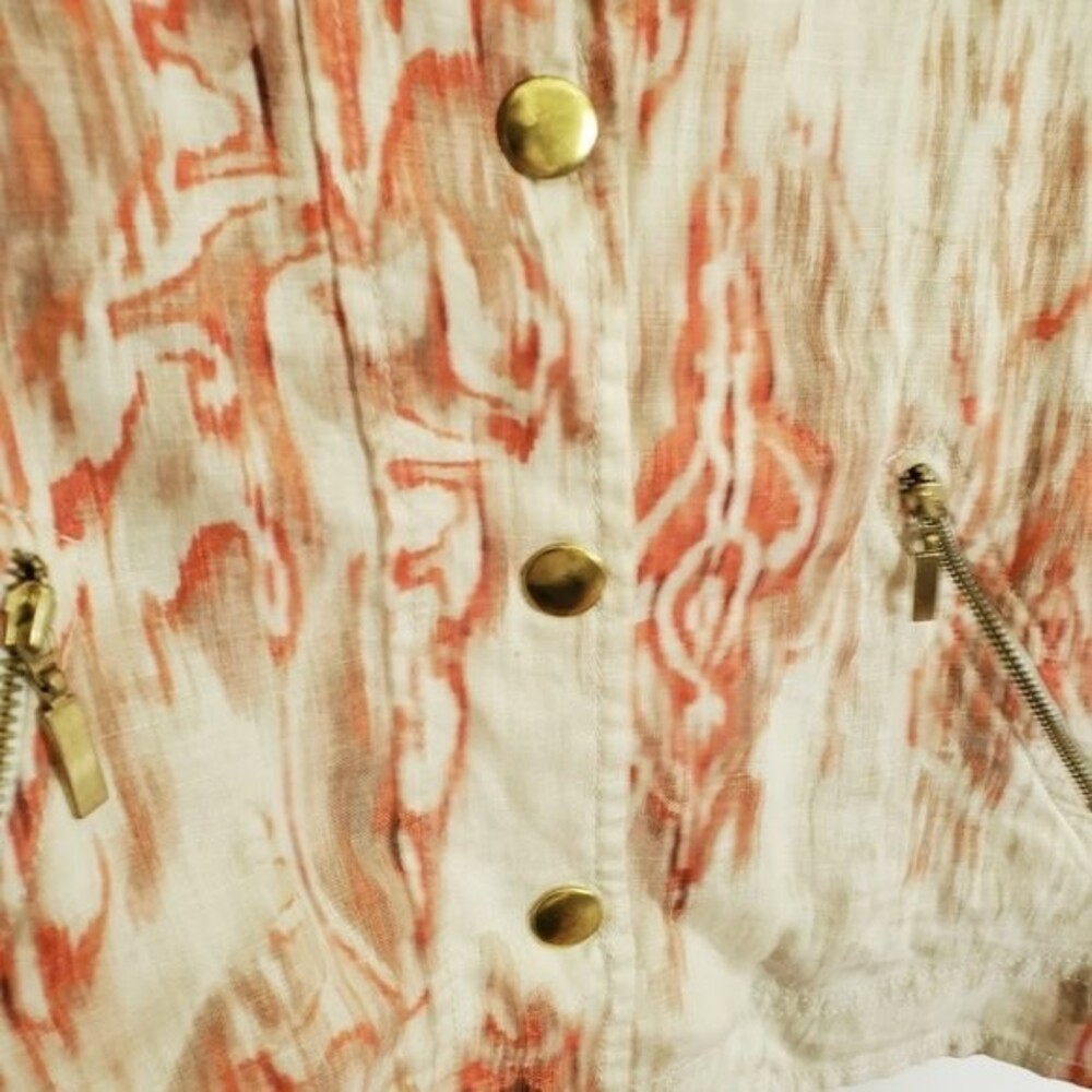 Chico's Printed Ikat Linen‎ Jacket - Picture 2 of 8